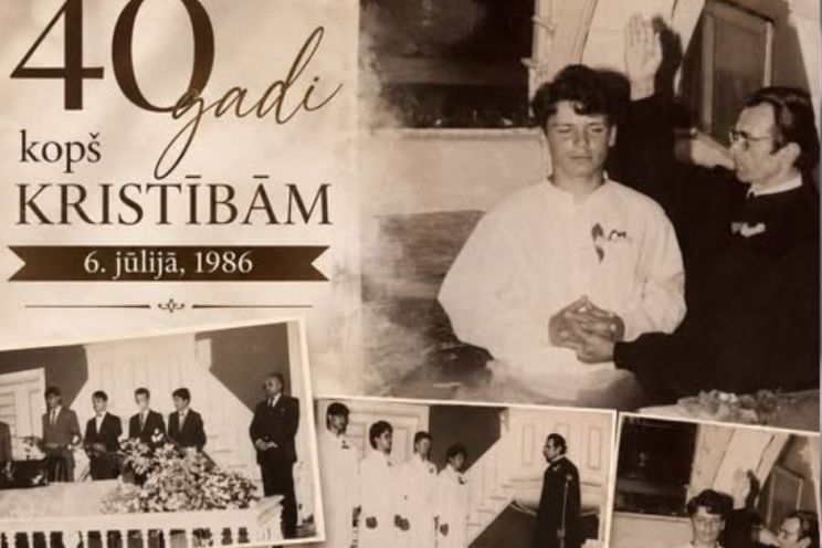 Attēls rakstam: Dieva vējš burā jau 40 gadus. Mācītāja Pētera Eisāna kristību atceres stāsts