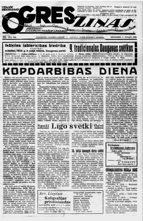 Iz pagājības. 01.07.1939.