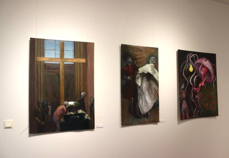 FOTO: Atklāta Martas Štaueres personālizstāde &quot;Brīvsolis&quot;