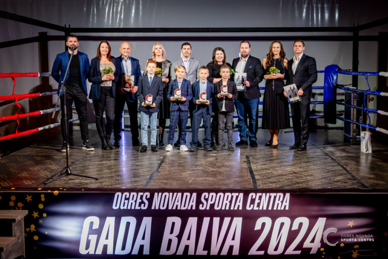 FOTO: Sumināti "Ogres novada sporta centra Gada balvas" nominanti