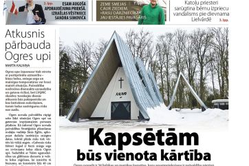 Attēls rakstam: Laikraksta «Ogres Vēstis Visiem» 6. marta numurā