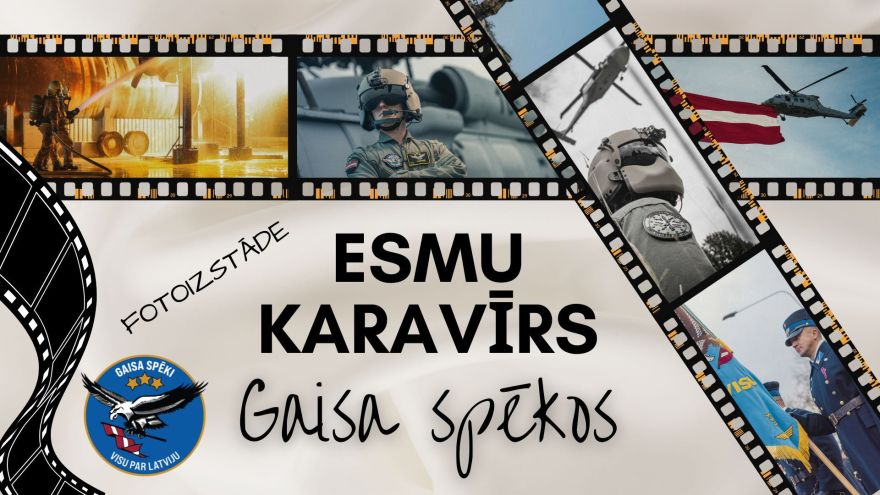 Lielvārdē apskatāma Gaisa spēku fotoizstāde “Esmu karavīrs Gaisa spēkos”