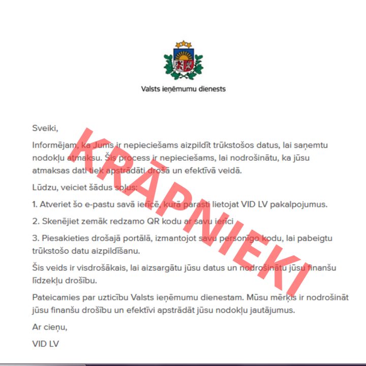 Iedzīvotājus brīdina par krāpniekiem: krāpšanas mēģinājumi paliek arvien rafinētāki