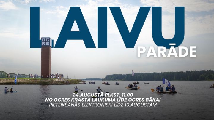 Ogres pilsētas svētku Laivu parāde 2024