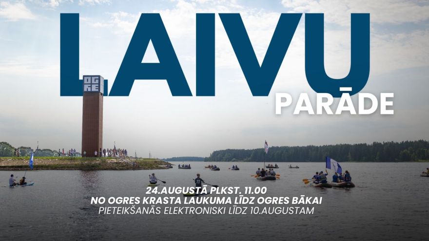Ogres pilsētas svētku Laivu parāde 2024