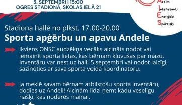 Attēls rakstam: Sporta festivāla ietvaros norisināsies sporta apģērbu un apavu andele