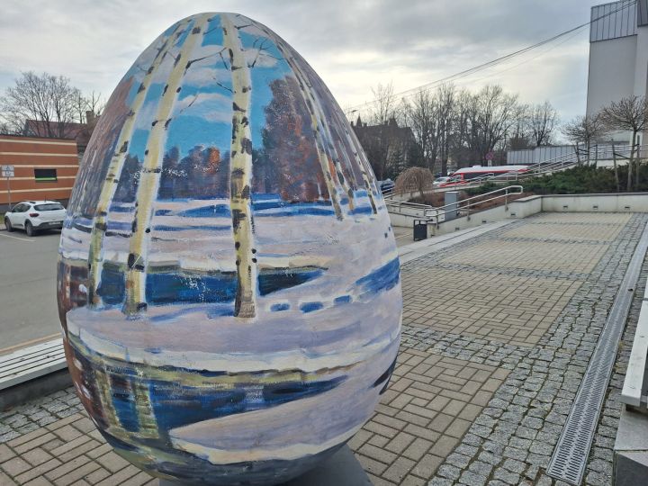 FOTO: Ogre ietērpusies Lieldienu dekorācijās