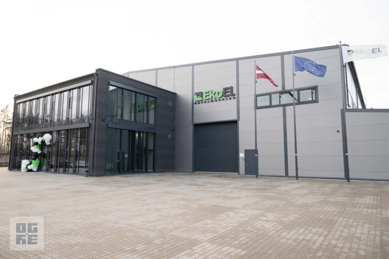 FOTO: Ogrē strādājošais metālapstrādes uzņēmums EKO EL atvēris jaunu ražotni