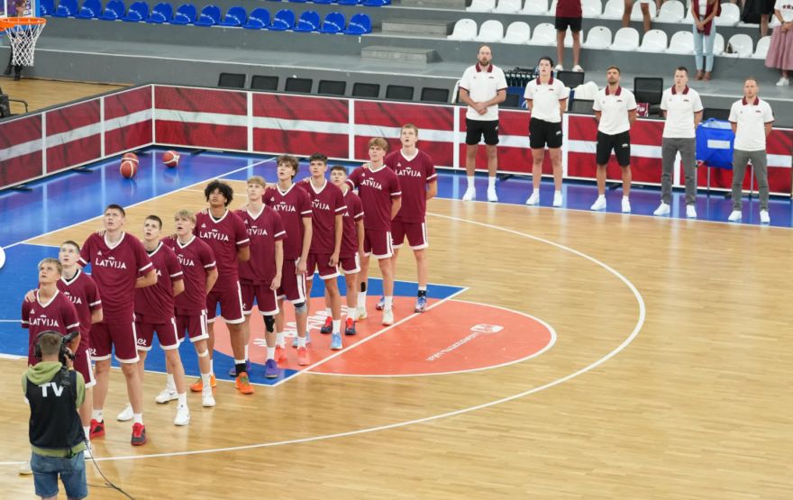 Latvijas U16 izlase ar ogrēniešiem Hlebovicki un Vilcānu sastāvā piedzīvo pirmo zaudējumu