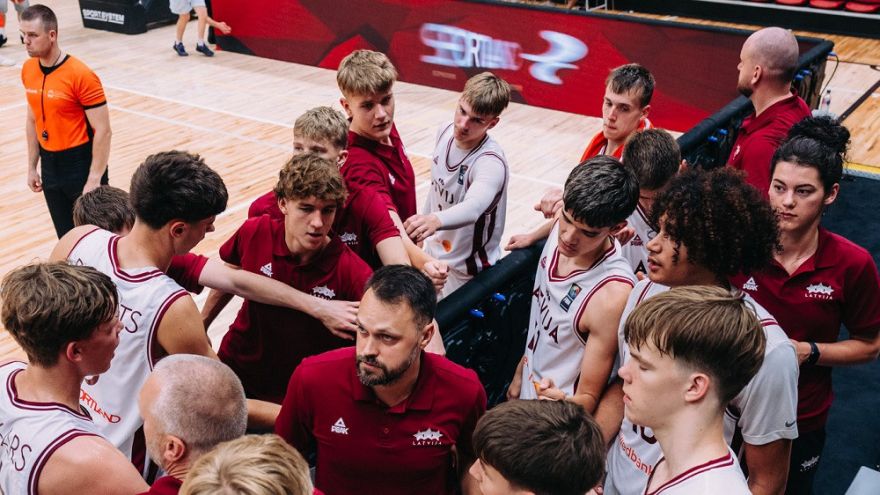 Latvijas U16 izlase ar ogrēniešiem komandā pieveic lietuviešus