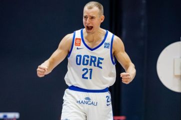 Attēls rakstam: "Ogres" ilggadējais līderis Dārgais liek punktu profesionāla basketbolista karjerai
