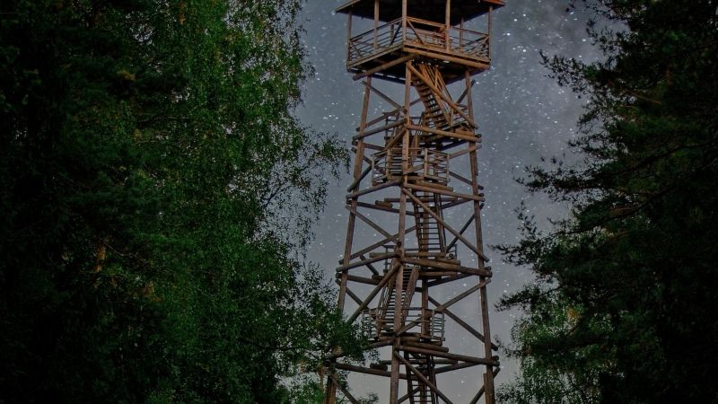 Ogres Zilo kalnu skatu tornis- populārākais Latvijā