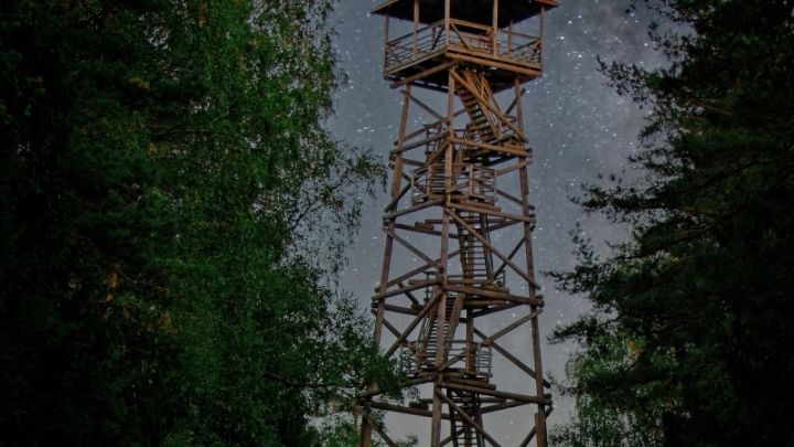Ogres Zilo kalnu skatu tornis- populārākais Latvijā