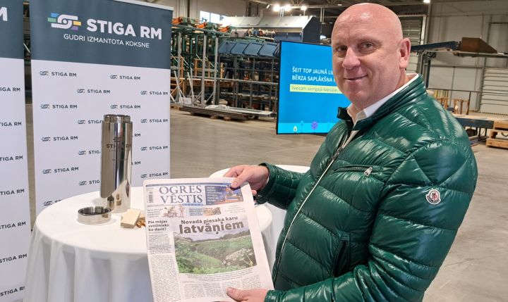 Foto: Ogres novadā sāk būvēt jaunu kokapstrādes rūpnīcu