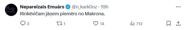 Ekrānuzņēmums no "X"