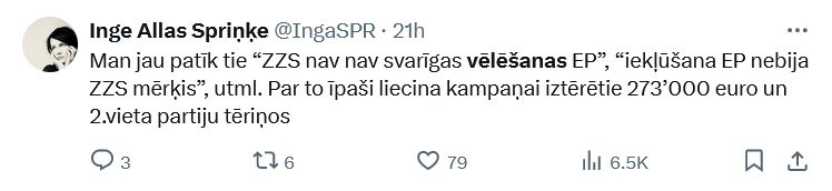 Ekrānuzņēmums no "X"