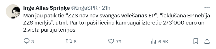 Ekrānuzņēmums no "X"