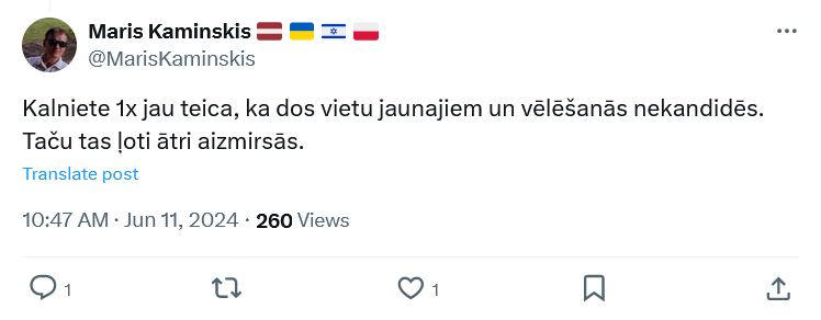 Ekrānuzņēmums no "X"