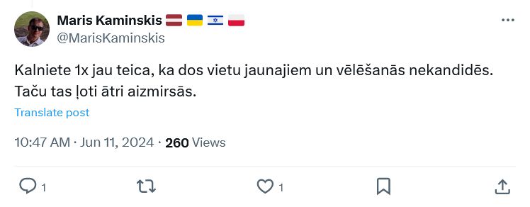 Ekrānuzņēmums no "X"