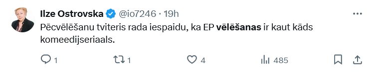 Ekrānuzņēmums no "X"