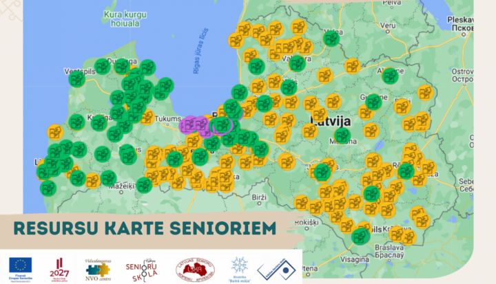 Pieejama Senioru resursu karte