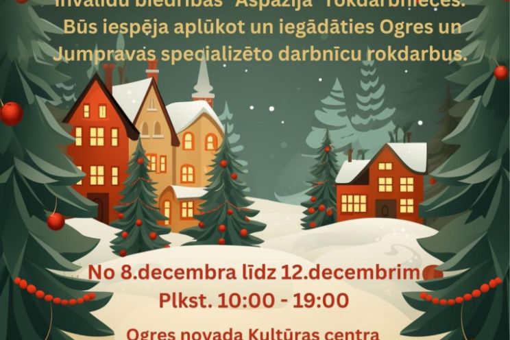 Attēls rakstam: Izstāde – pārdošana “No sirds uz sirdi” Ogres novada Kultūras centrā