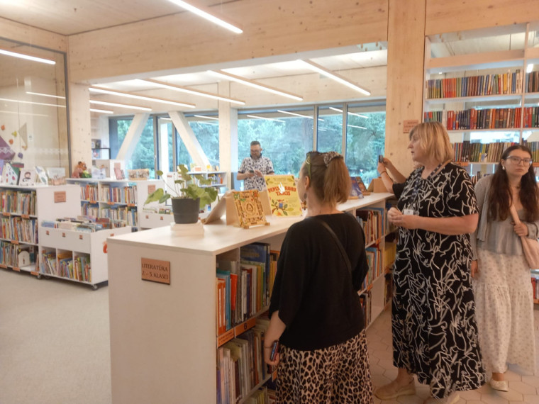 FOTO: Projekts Erasmus+ vieno bibliotēkas: Ogres Centrālajā bibliotēkā viesojas Ļubļinas publiskās bibliotēkas pārstāvji