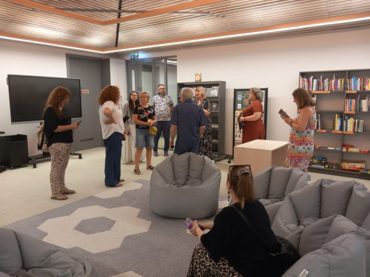 FOTO: Projekts Erasmus+ vieno bibliotēkas: Ogres Centrālajā bibliotēkā viesojas Ļubļinas publiskās bibliotēkas pārstāvji