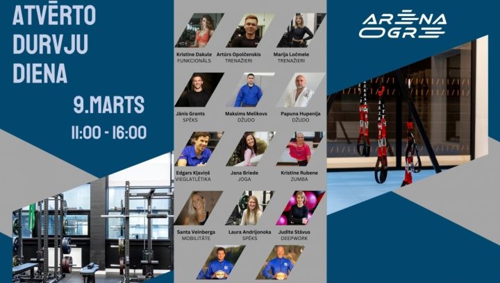 Atvērto durvju diena arēnā "Ogre"