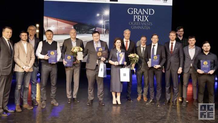 Būvniecības gada balvas grand prix saņem Ogres Valsts ģimnāzijas ēka