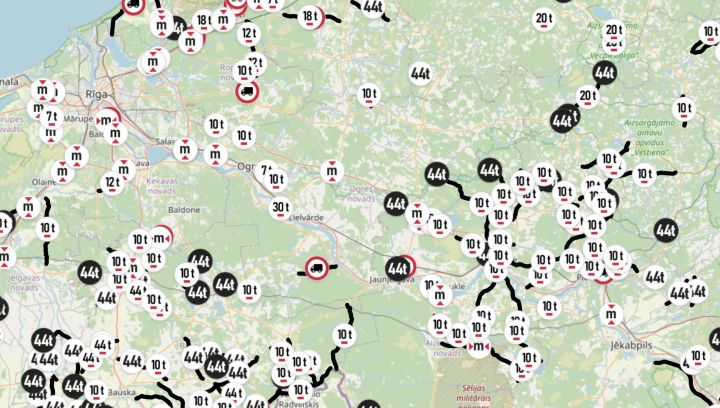 LVC: 204 grants ceļu posmos iestājies šķīdonis