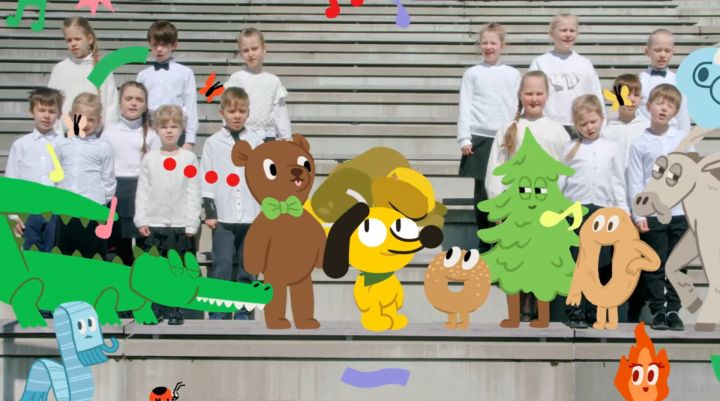 Video: Ziedoņa muzejs prezentē jaunu animācijas filmiņu bērniem – "Suns Funs un dziesma"