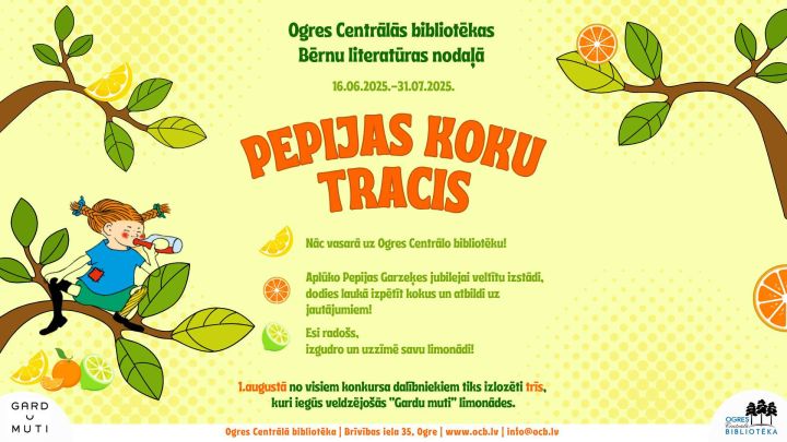 Bērnu literatūras nodaļa piedāvā gardu un vasarīgu konkursu