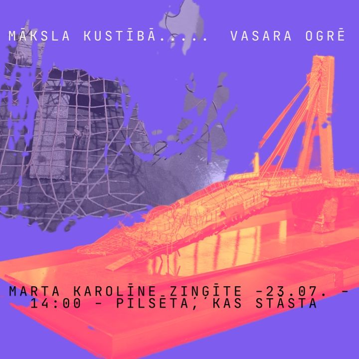 "Māksla kustībā: Vasara Ogrē" ietvaros notiks radošā darbnīca “Pilsēta, kas stāsta”