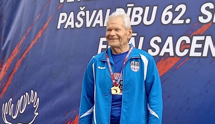 Attēls rakstam: Rembates seniori Ogres novada komandas sastāvā aizvadījuši vieglatlētikas sacensības Jelgavā