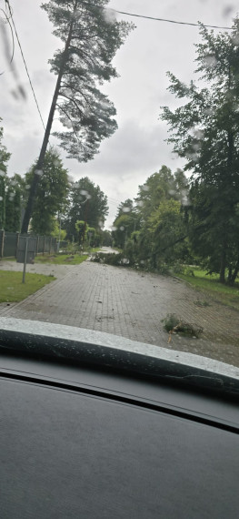 FOTO: Vētras postījumi Tīnūžos un Ogrē