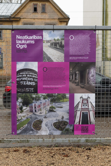 FOTO: Ogres novads pārstāvēts lielformāta arhitektūras izstādē Āgenskalnā