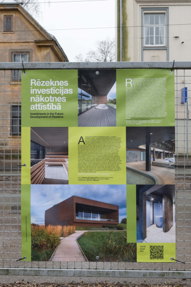 FOTO: Ogres novads pārstāvēts lielformāta arhitektūras izstādē Āgenskalnā