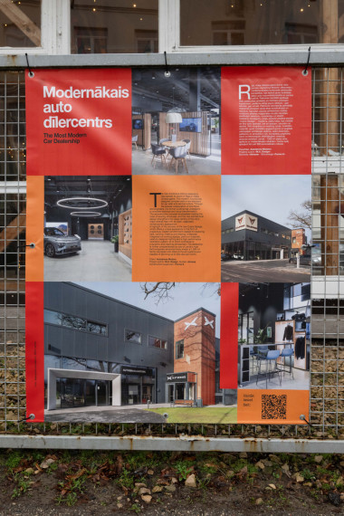 FOTO: Ogres novads pārstāvēts lielformāta arhitektūras izstādē Āgenskalnā