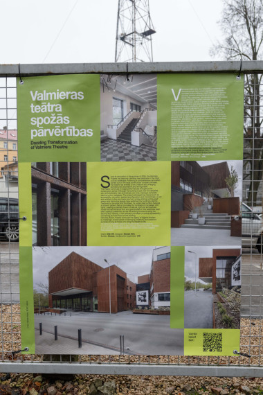 FOTO: Ogres novads pārstāvēts lielformāta arhitektūras izstādē Āgenskalnā
