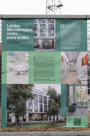 FOTO: Ogres novads pārstāvēts lielformāta arhitektūras izstādē Āgenskalnā