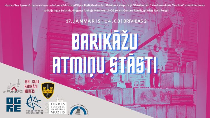 Par godu Barikāžu dienai Ogre rīko pasākumu "Barikāžu atmiņu stāsti"