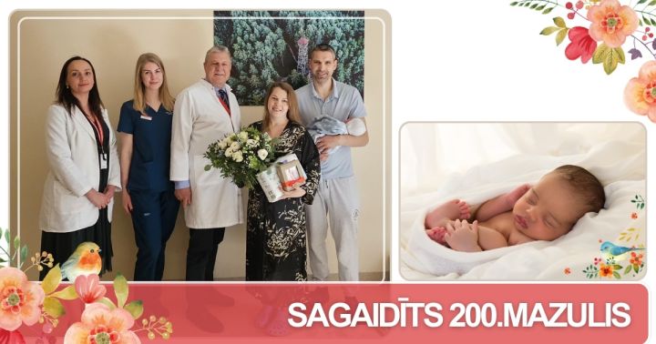 Ogres slimnīcā sagaidīts šā gada 200. mazulis