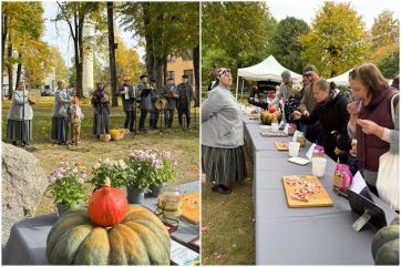 Attēls rakstam: FOTO: Ķegumā ar dziesmām, dejām un Latgales smeķi aizvadīts Miķeļdienas gadatirgus