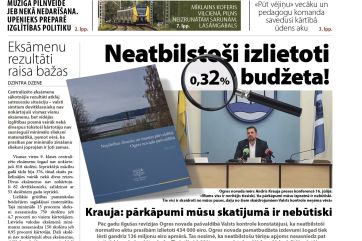 Attēls rakstam: Laikraksta «Ogres Vēstis Visiem» 21. jūlija numurā