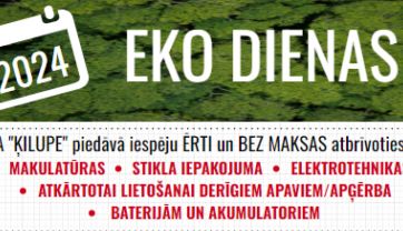 Attēls rakstam: 13. un 14. maijā Birzgales un Tomes pagastā notiks EKO Dienas’2025