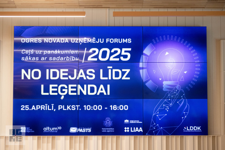 FOTO: Uzņēmēju forums 2025 “No idejas līdz Leģendai” pulcē Ogres novada uzņēmējus