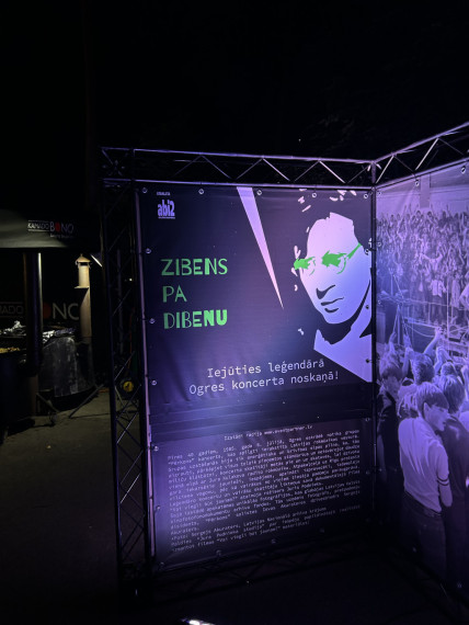 FOTO: Zibens pavadībā aizvadīts grupas "Pērkons" koncerts Ogres estrādē
