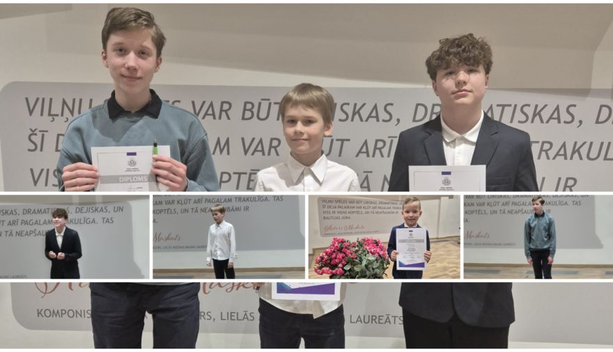 Ogres novada skolēni gūst panākumus skatuves runas konkursā Pierīgā