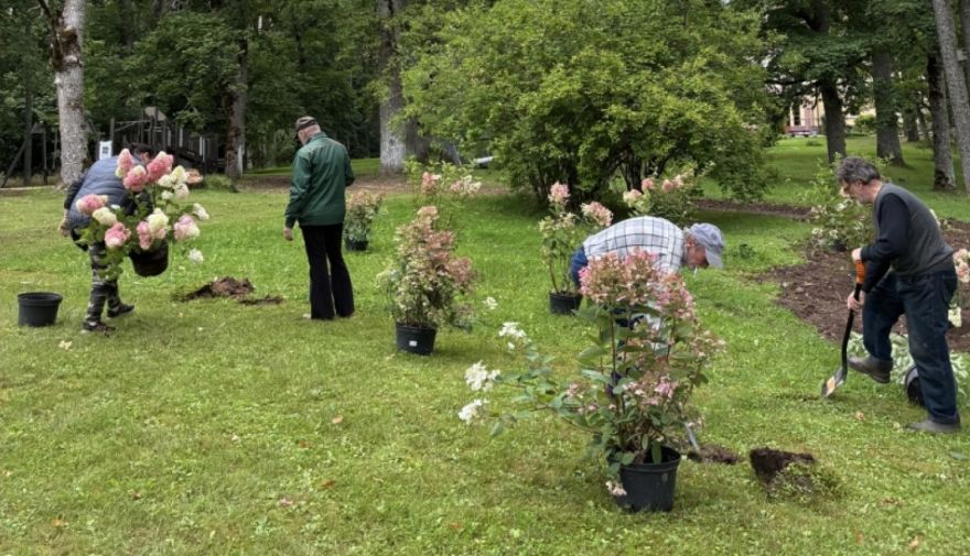 FOTO: Vēsturiskais Taurupes muižas parks piedzīvo pārmaiņas – kas tajā top?